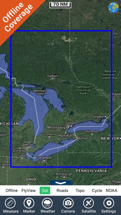Marine : (Huron-Erie-Ontario) HD GPS Map Navigator screenshot-4