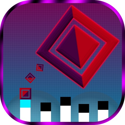 Jumping Square Hang Time Free iOS App