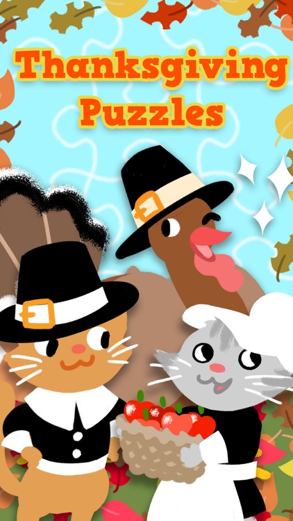 Thanksgiving Puzzles - Fall Holiday Games for Kids screenshot-0