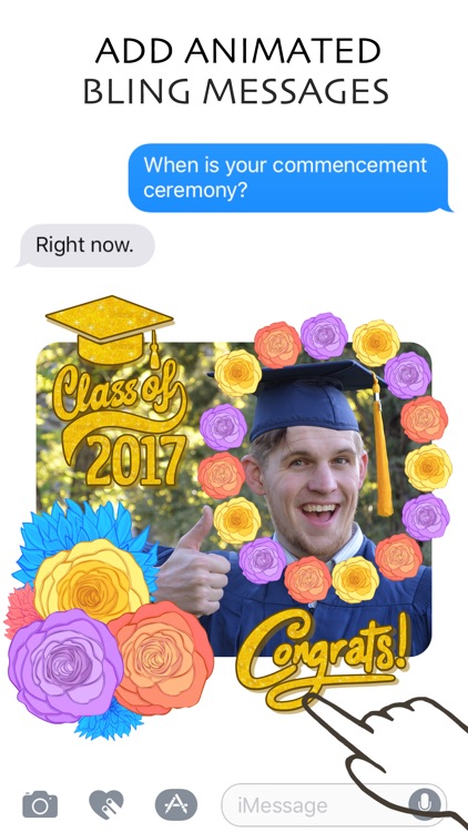 FloralShop: 2017 Graduation & More Flower Stickers