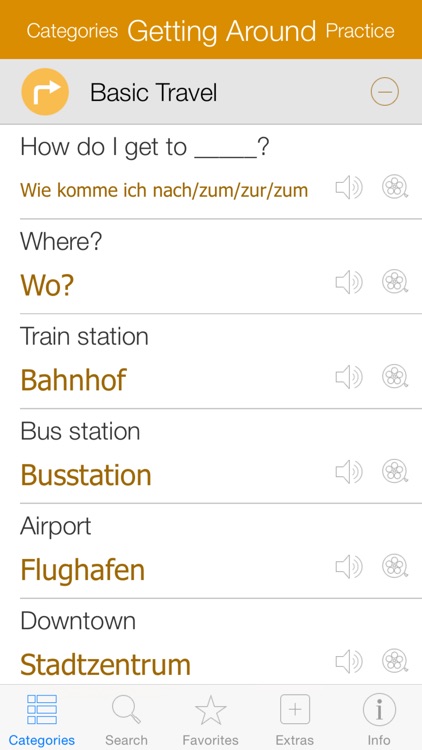 German Video Dictionary - Translate and Speak