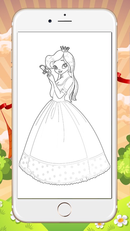 Coloring Book for Little Girl - Princess and Fairy