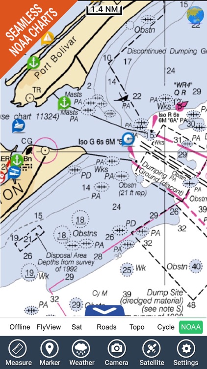 Marine : Texas HD GPS Map Navigator