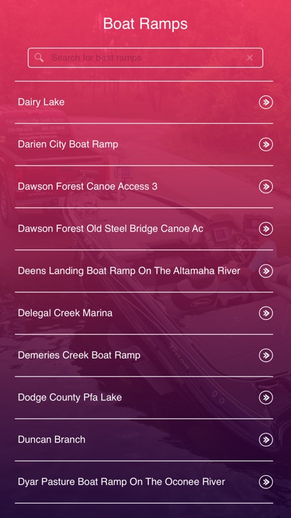 Georgia Boat Ramps