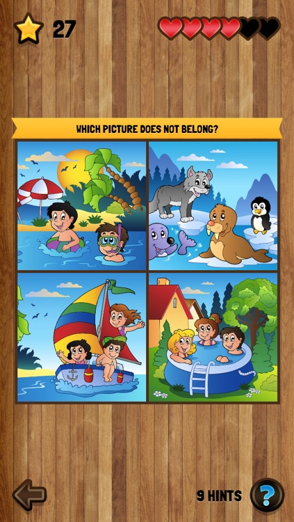 Kids' Puzzles: 3+1 Pictures