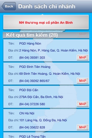 địa điểm ngân hàng việt nam screenshot 2