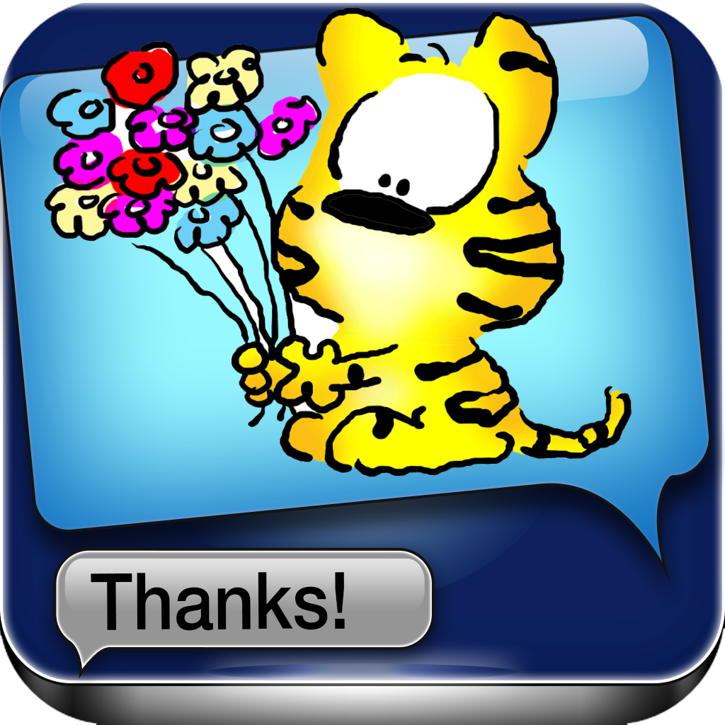 Greeting Cards and Emoticons for iMessage, MMS and Email App Icon