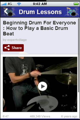 Drum Lessons:Learn the Basics of How to Play Drums screenshot 3