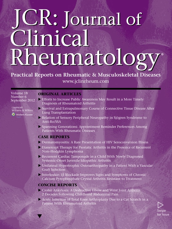 Journal of Clinical Rheumatology