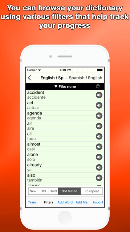 Vocab Lite - Learn and Improve Foreign Language Vocabulary