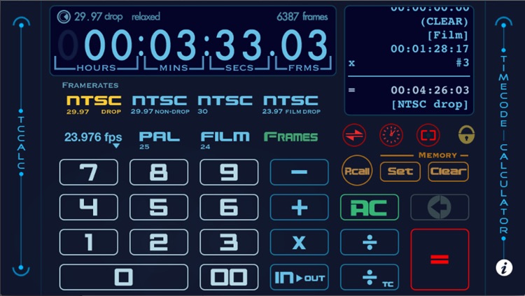 TCCalc  - Timecode calculator