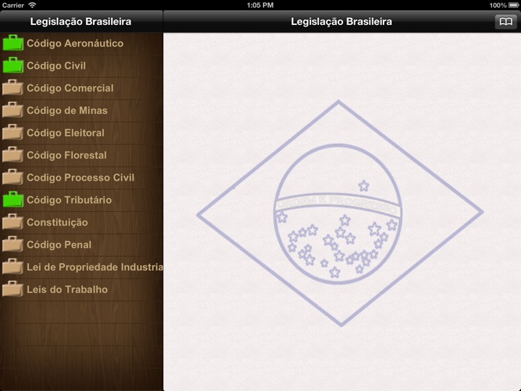 Legislação Brasileira para iPad