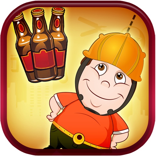 Fatty Boy Beer Bottle Bonanza - Construction Site Puzzle Arcade Game FREE By Animal Clown iOS App