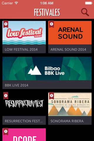 Festivales screenshot 2