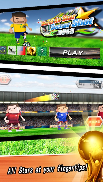 World All Star Soccer Shot 2014