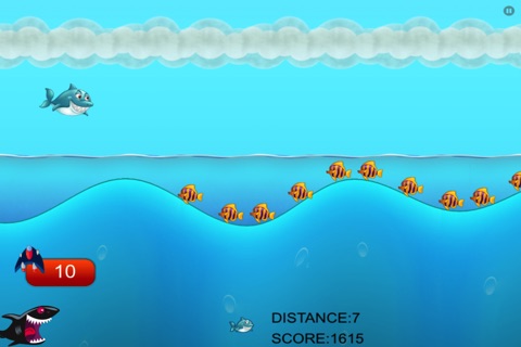 A Mega Hungry Dive with Shark Jump and Flying Dash - Cool Deep Sea Adventure Hunt Game screenshot 2