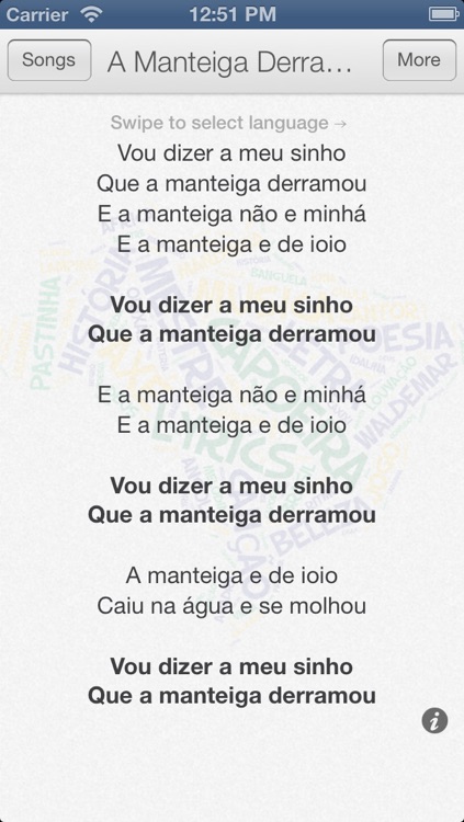 Capoeira Lyrics Lite