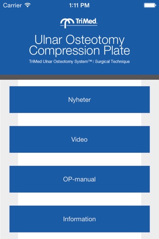 TriMed Ulnar Osteotomy Compression Plate™ screenshot 2