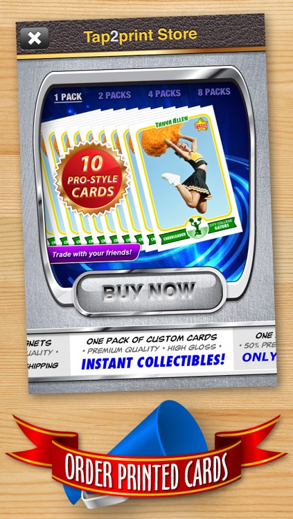 Cheerleader Card Maker - Make Your Own Custom Cheerleader Cards with Starr Cards screenshot-4