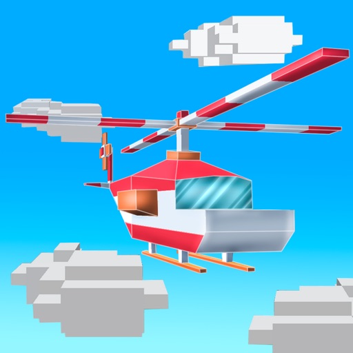 Cube Helicopter: Flight Simulator 3D Free Icon