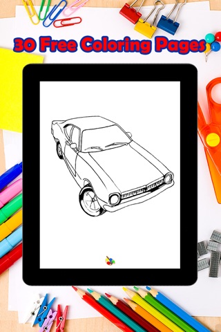 Super Car Coloring Pages For Kids screenshot 4