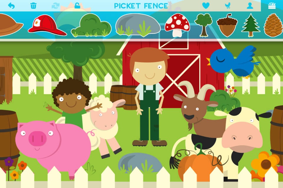 Farm Story Maker Activity Game for Kids and Toddlers Free screenshot 2