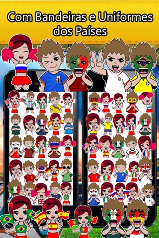 Emoji Brazil Soccer Fan Free screenshot 3