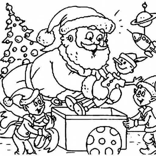 Christmas Coloring Pages - Cool Collection Of Christmas Pages Icon