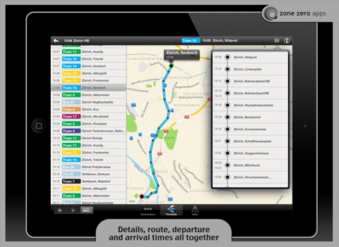 Swiss Transit Free (for iPad) screenshot 4