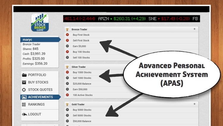 Stock Broker Game - $10,000 to play the stock market!