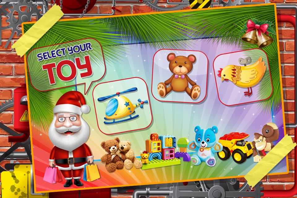 Christmas Toys Factory simulator game - Learn how to make Toys & Christmas gifts in Factory with Santa Claus screenshot 2