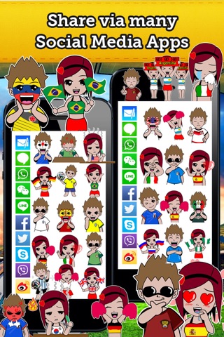 Emoji Japan Soccer Fan Free screenshot 4