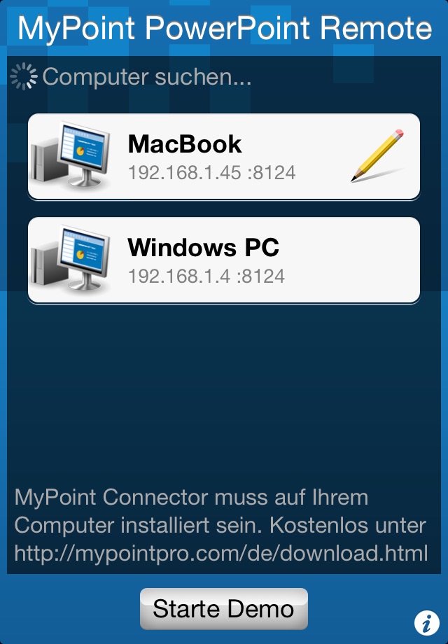 MyPoint PowerPoint Remote screenshot 2