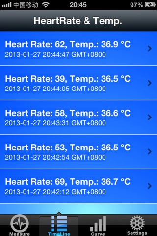 Measure Temperature & Heart Rate + screenshot 2