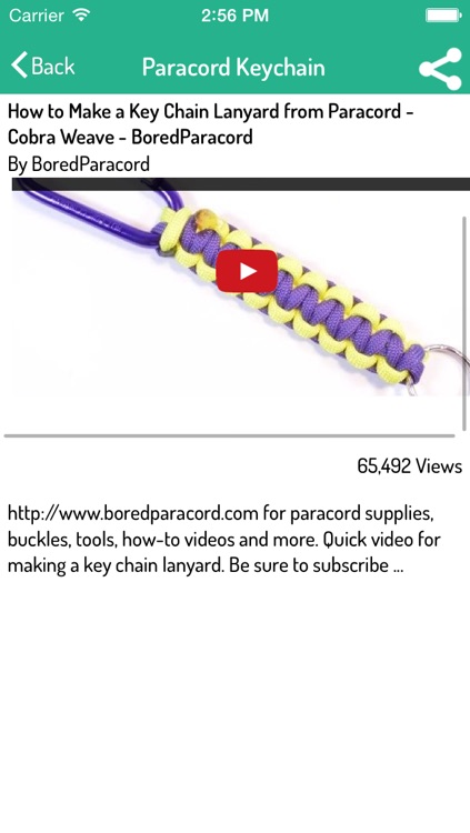 Paracord - Ultimate Video Guide For Bracelets, Watch Band, Knots, Bags, Keychains and many more screenshot-3