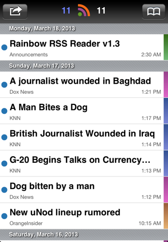 Rainbow RSS Reader screenshot 3