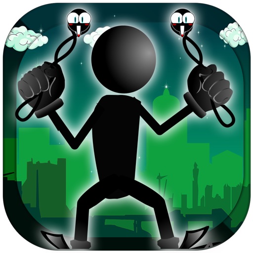 Slingshot Stickman Rope Flick iOS App