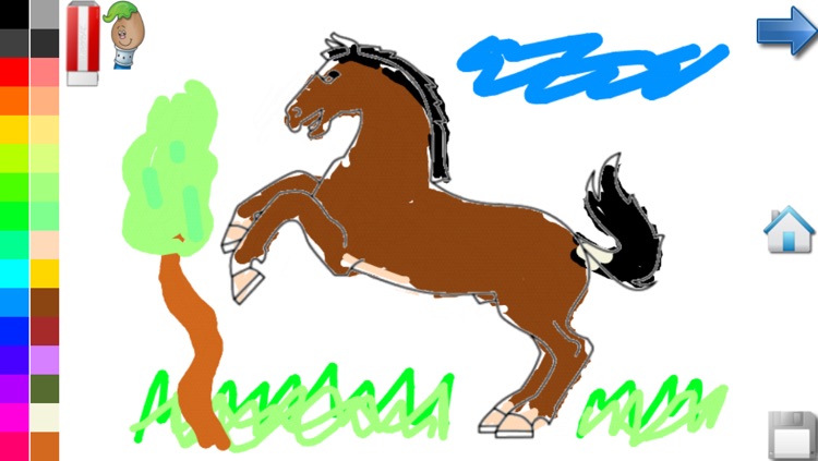 Coloring Book: Horses and Pony ! Coloring Pages for Toddlers