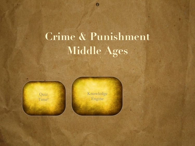 Crime and Punishment in the Middle Ages