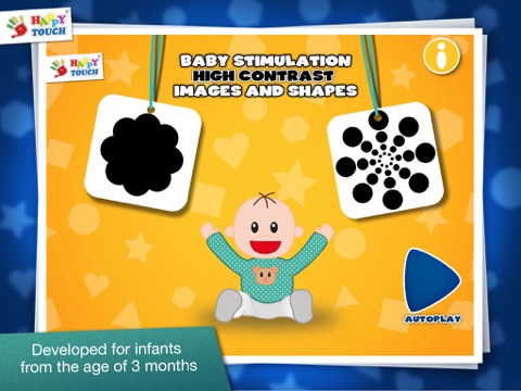 Baby Stimulation: High Contrast Patterns & Shapes - Infant / Baby App by HappyTouch® screenshot 3