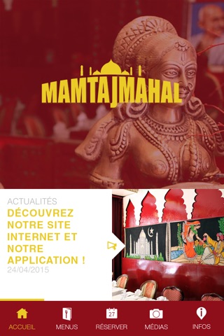 Le Mam Taj Mahal - Restaurant Paris screenshot 2