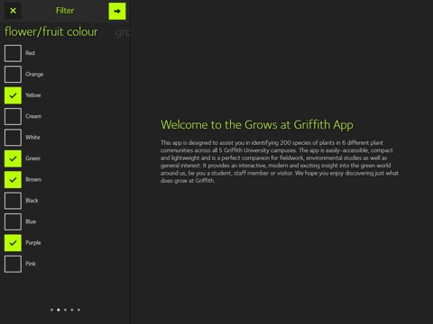 GrowsAtGriffith for iPad screenshot 2