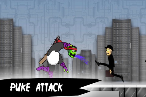 Ninja Zombie Panda Run screenshot 3