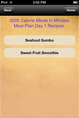 Meal Plans - Meals in Minutes 7 Day Meal Plans screenshot 3