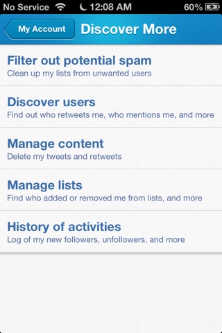My Account Manager For Twitter screenshot 3