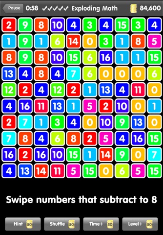 Скриншот из Exploding Math (Fun Puzzle Game)