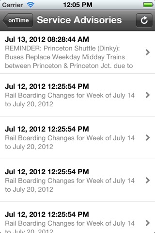 onTime : NJT, Light Rail, Bus screenshot 2