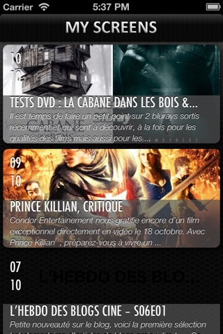 MyScreens - Actus et critiques cinéma screenshot 3