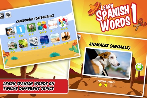 Learn Spanish Words 3 Free: Flashcard Lessons in How to Speak the Language screenshot 2