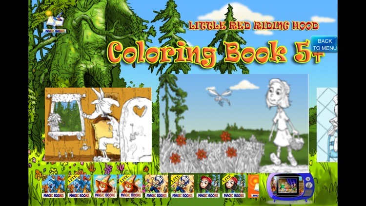 Coloring Studio - Little Red Riding Hood edition screenshot-3